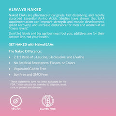 Strawberry Lemonade Essential Amino Acids Supplement | Naked EAAs - 26 Servings