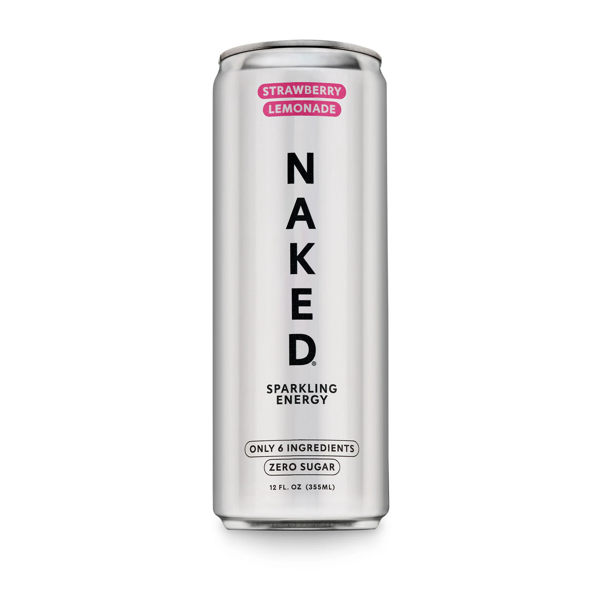 Strawberry Lemonade Naked Sparkling Energy | Clean Energy Drink - 12 Cans