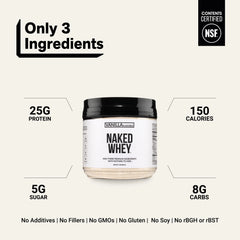 Vanilla Whey Protein Powder 1lb | Naked Vanilla Whey - 1LB