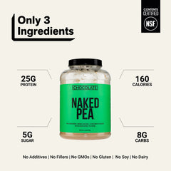 Chocolate Pea Protein Powder | Naked Chocolate Pea - 5LB