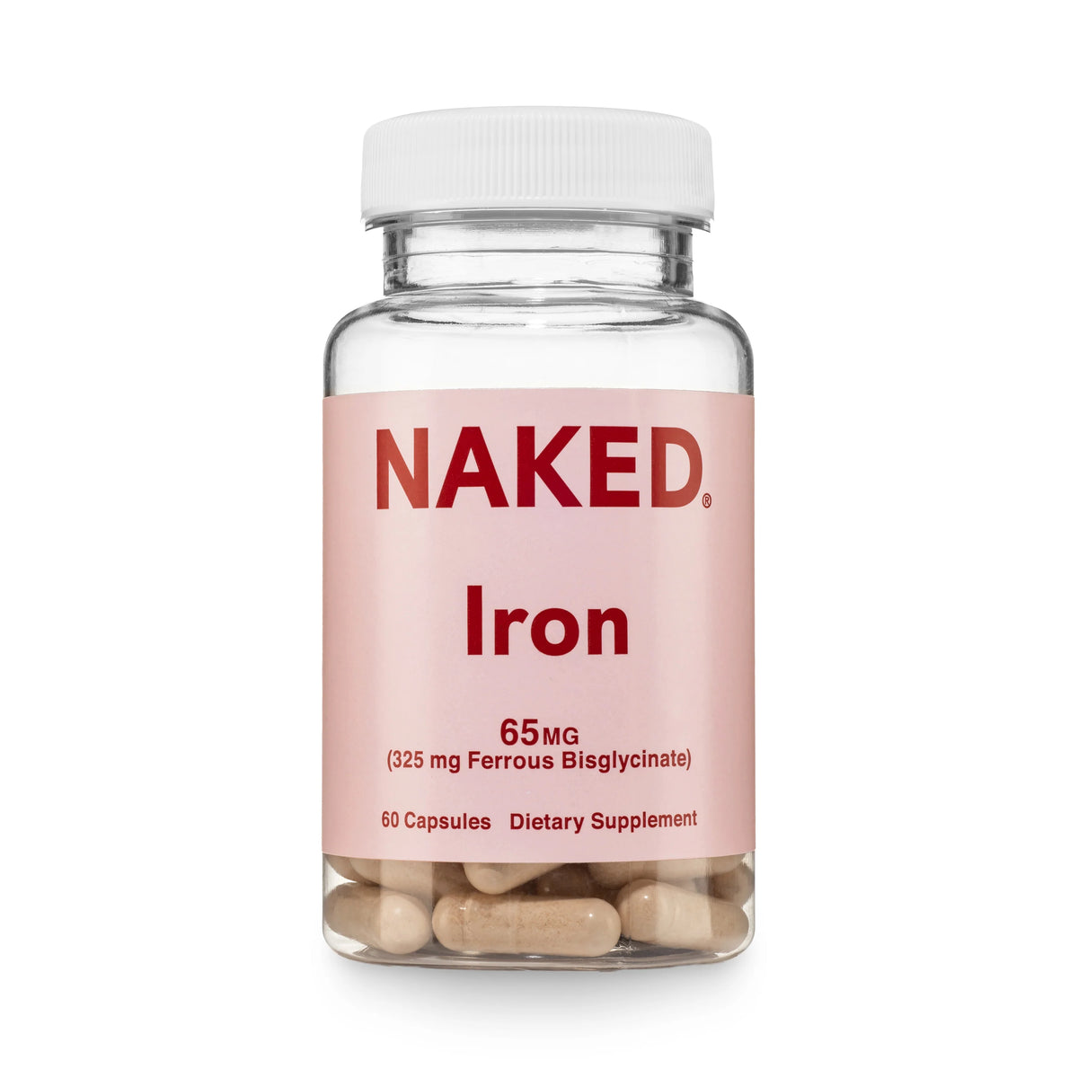 Daily Iron Supplement | Naked Iron - 60 Capsules