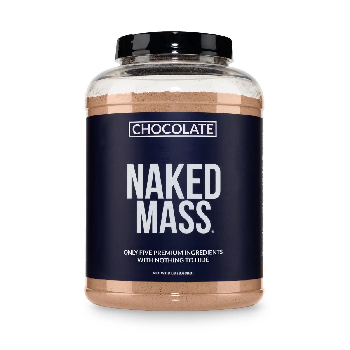 Chocolate Mass Gainer Protein Supplement | Naked Chocolate Mass - 8LB