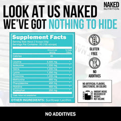 Essential Amino Acids Supplement | Naked EAAs - 50 Servings