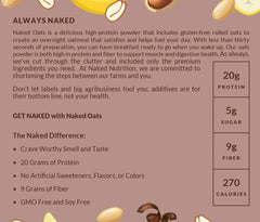 Chocolate Peanut Butter Banana Protein Oats | Naked Oats