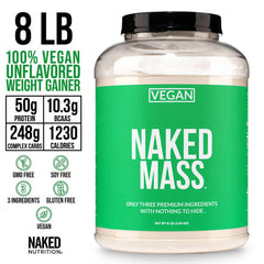 Vegan Mass Gainer Supplement | Naked Vegan Mass - 8LB
